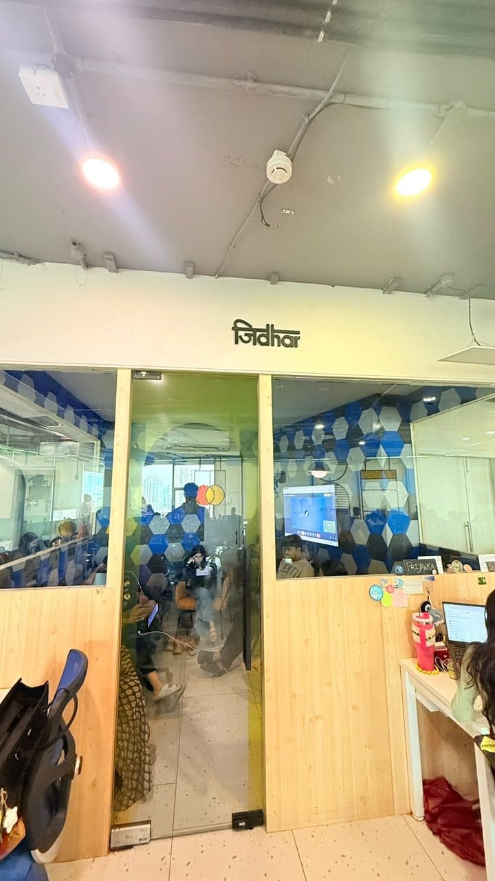 The Jidhar meeting room at SoCheers, seen through its glass front