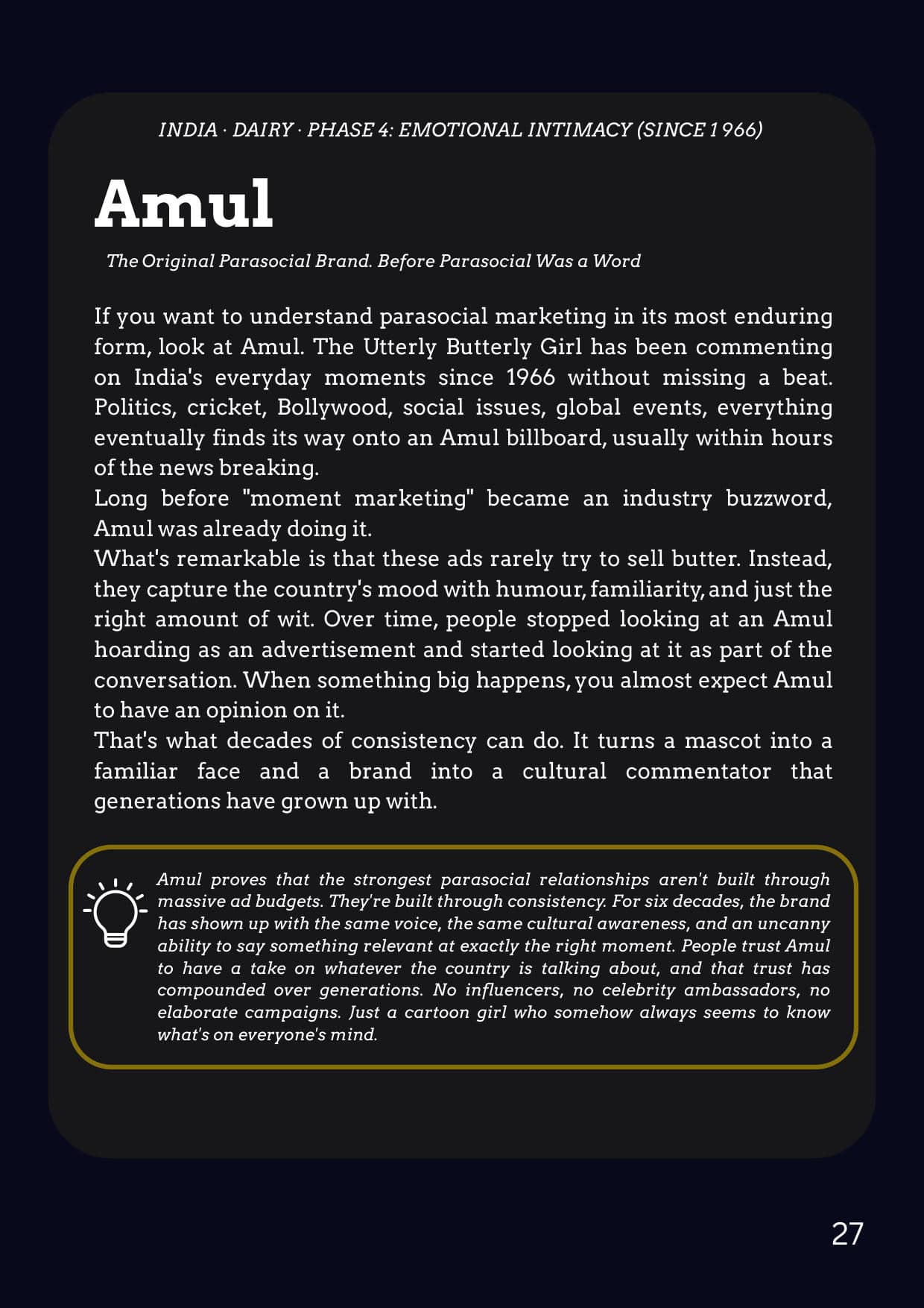 The Parasocial Marketing Whitepaper, page 27