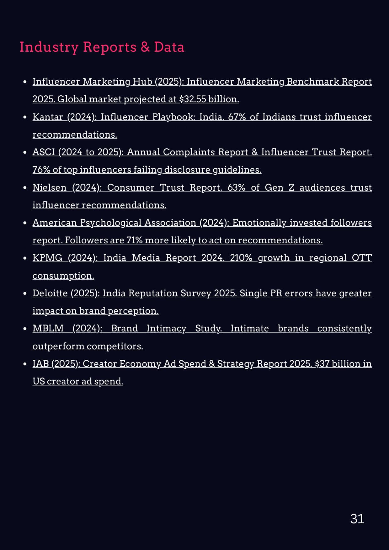 The Parasocial Marketing Whitepaper, page 31